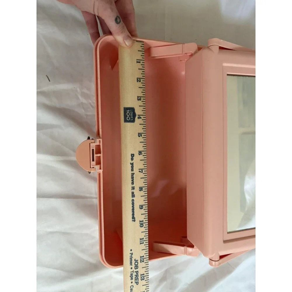 Vintage 90s Pink Caboodles Makeup Jewelry Carrying Case #2425 Organizer Y2K